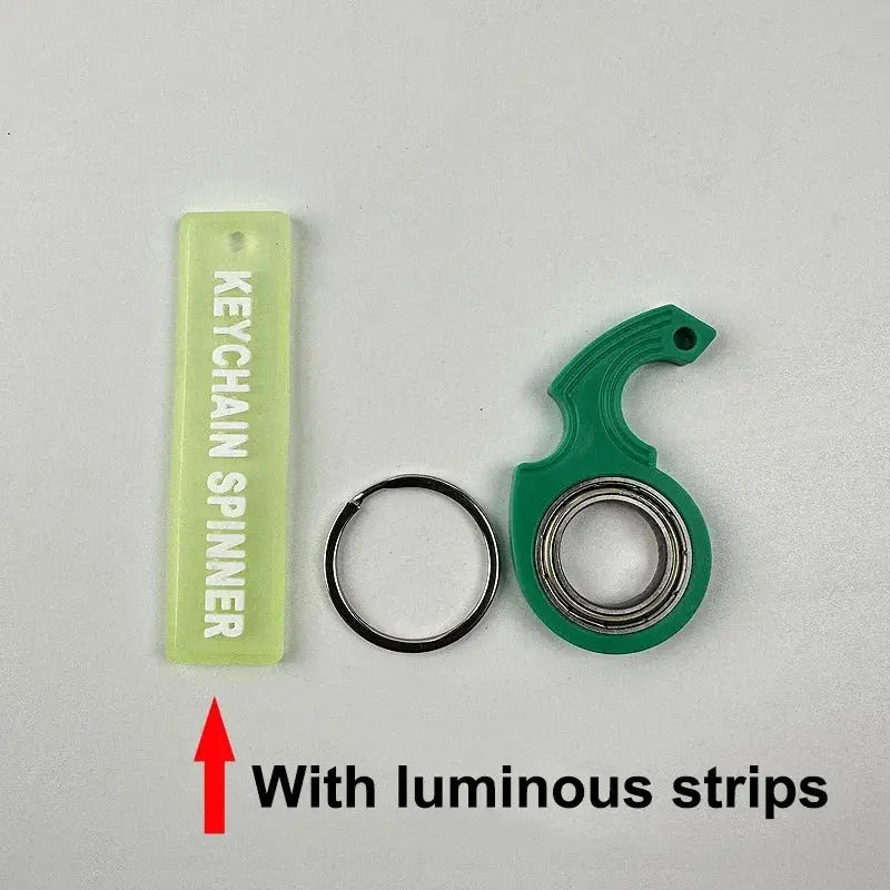 Spinner Stress Toy Keychain Fidget Ring Charge Hub X