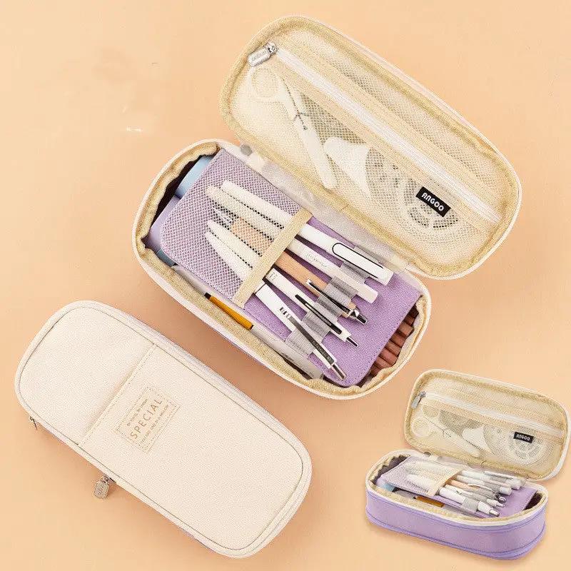 Stationery Bag Student Pencil Case Junior High School Charge Hub X