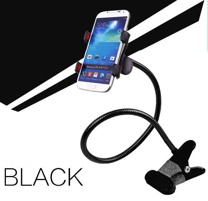 Strong Metal Flexible Lazy Phone Stand – Long Arm Desktop Holder for iPhone & Mobile Charge Hub X