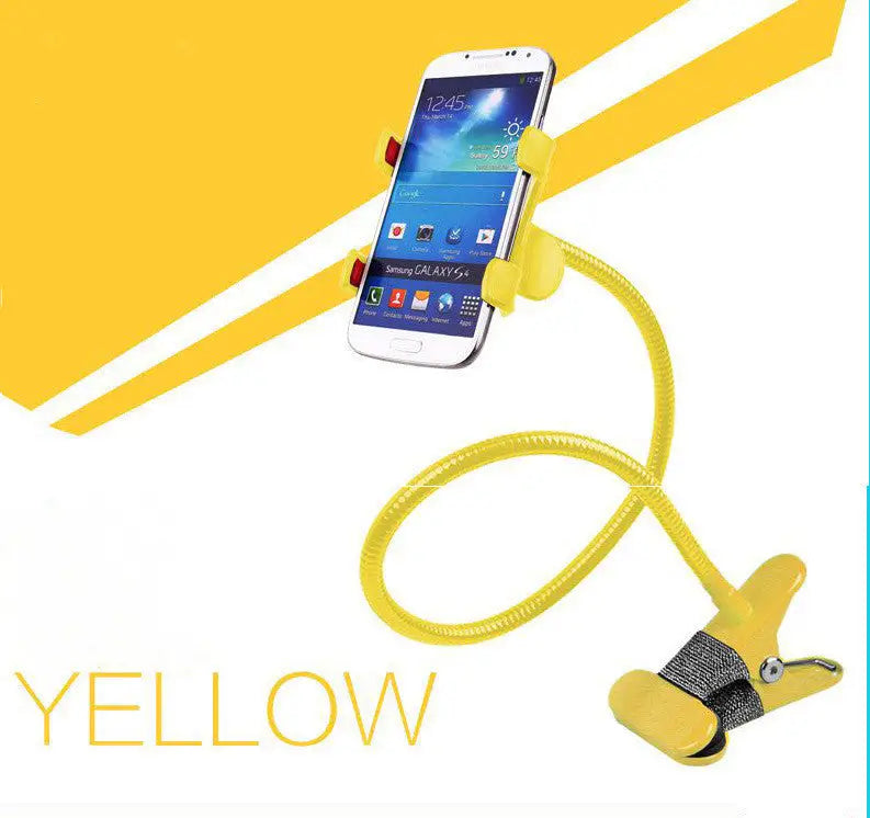 Strong Metal Flexible Lazy Phone Stand – Long Arm Desktop Holder for iPhone & Mobile Charge Hub X