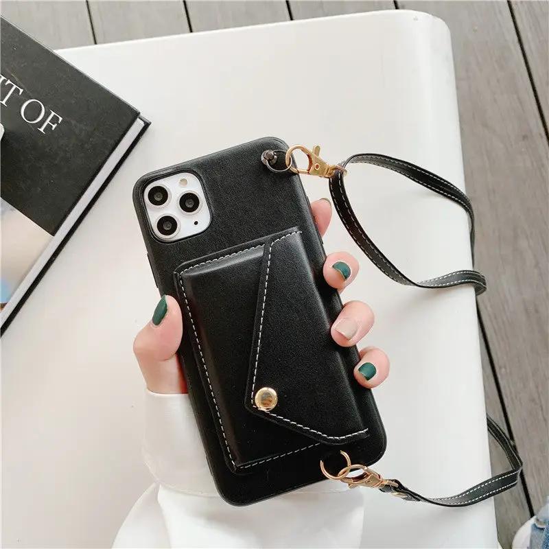 Suitable For Phone Case Leather Crossbody Charge Hub X