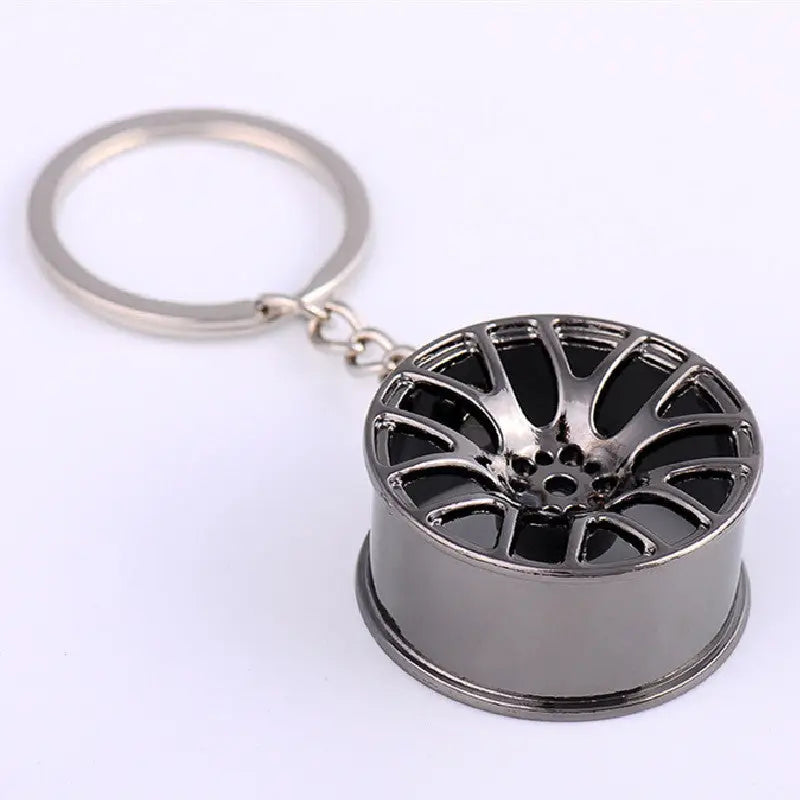 Supercharged Turbine Wheel Modified Metal Keychain Charge Hub X