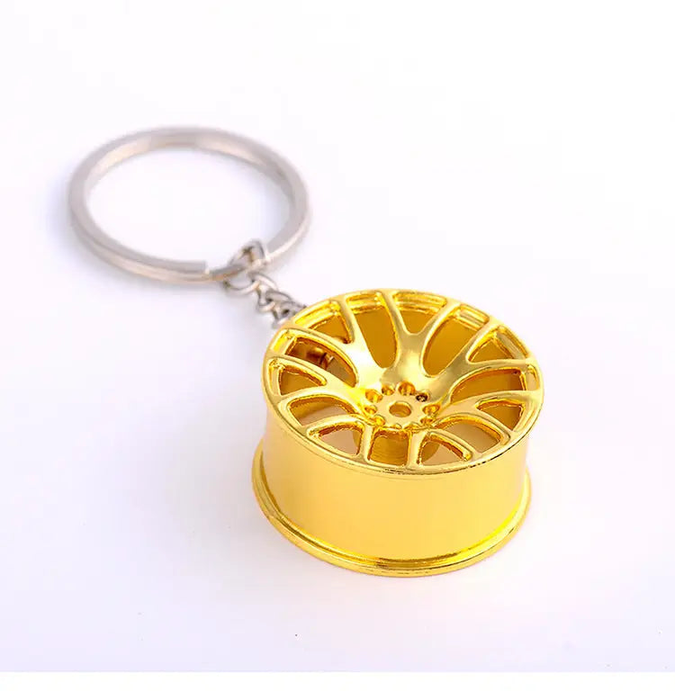 Supercharged Turbine Wheel Modified Metal Keychain Charge Hub X