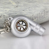 Turbo Keychain Metal Whistle Sound Supercharger Charge Hub X