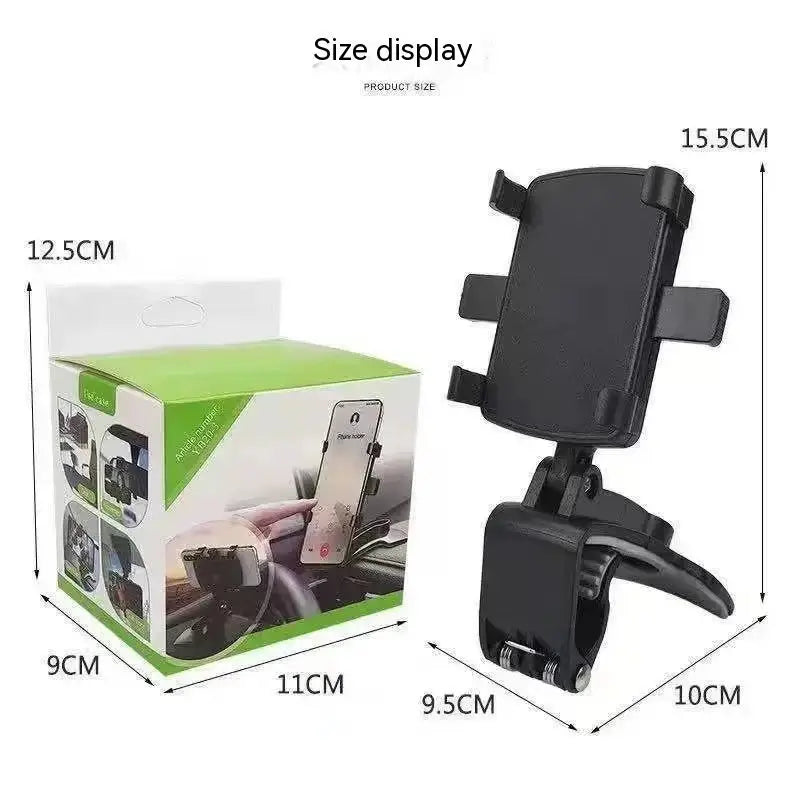 Universal Car Phone Holder Mount Stand for Dashboard or Air Vent – Adjustable Bracket Charge Hub X