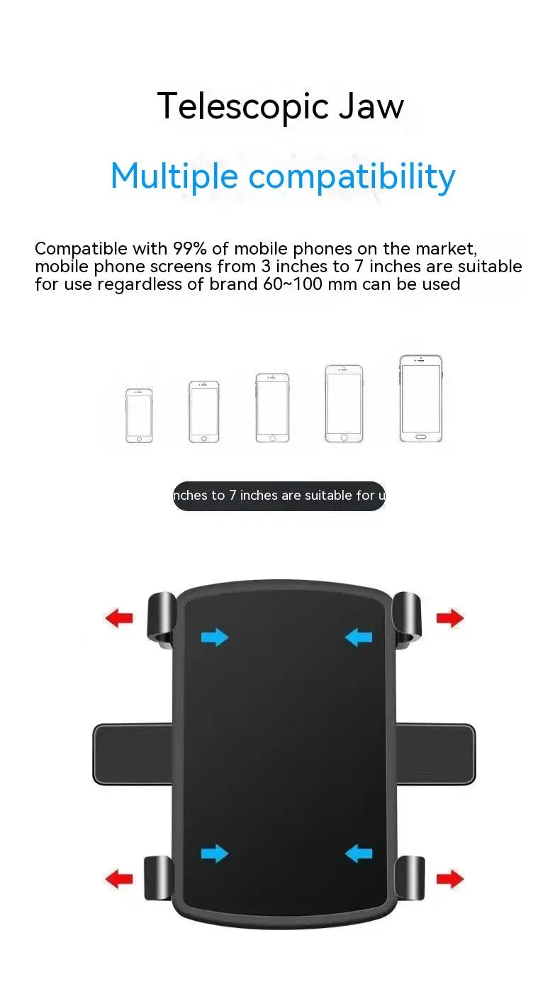 Universal Car Phone Holder Mount Stand for Dashboard or Air Vent – Adjustable Bracket Charge Hub X