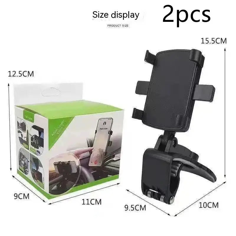 Universal Car Phone Holder Mount Stand for Dashboard or Air Vent – Adjustable Bracket Charge Hub X