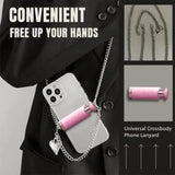 Universal Crossbody Phone Lanyard Chain Back Clip Detachable Charge Hub X