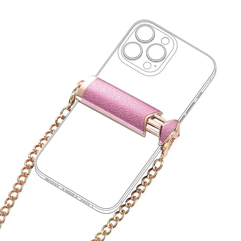 Universal Crossbody Phone Lanyard Chain Back Clip Detachable Charge Hub X