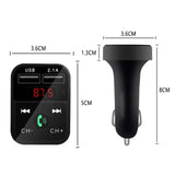 Vibe Geeks 3-in-1 Car Wireless Car Bluetooth FM Transmitter Vibe Geeks