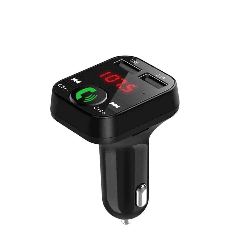 Vibe Geeks 3-in-1 Car Wireless Car Bluetooth FM Transmitter Vibe Geeks