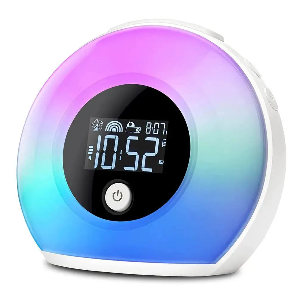 Vibe Geeks Wireless LED Night Lamp Alarm Clock and Bluetooth Speaker- USB Charging Vibe Geeks