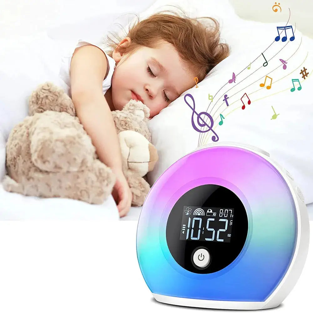 Vibe Geeks Wireless LED Night Lamp Alarm Clock and Bluetooth Speaker- USB Charging Vibe Geeks