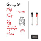 Vinsani A3 Whiteboard w/ 2 Markers and Eraser 0000140 Vinsani