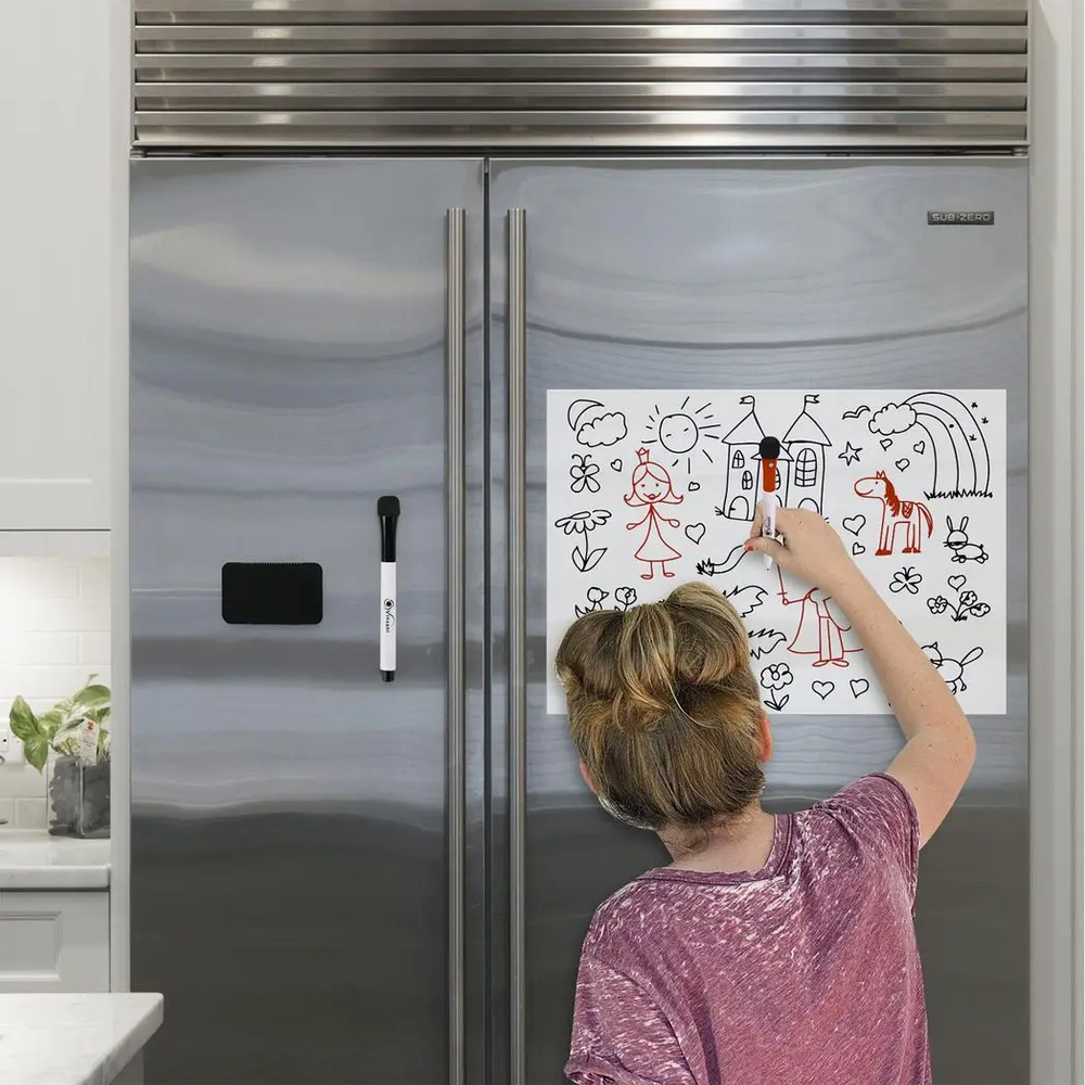 Vinsani A3 Whiteboard w/ 2 Markers and Eraser 0000140 Vinsani