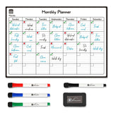 Vinsani Monthly Planner 4 Markers & Eraser 0000145 Vinsani