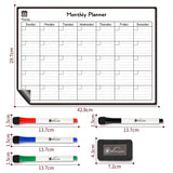 Vinsani Monthly Planner 4 Markers & Eraser 0000145 Vinsani