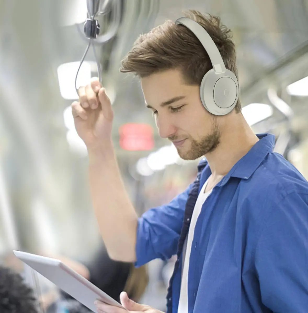 WYEWAVE Advanced Noise Cancelling Premium Sound Wireless Headsets - Beige N/A