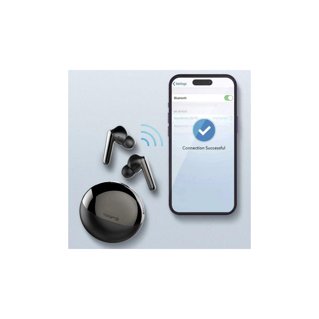 WYEWAVE Black Pearl Fidelity Wireless Earbuds RRP £59.99 WYEWAVE