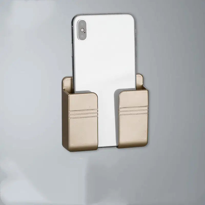 Wall-Mounted Mobile Phone Charging Shelf – Stick-On Bedroom Bedside Organizer Stand Charge Hub X