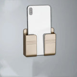 Wall-Mounted Mobile Phone Charging Shelf – Stick-On Bedroom Bedside Organizer Stand Charge Hub X