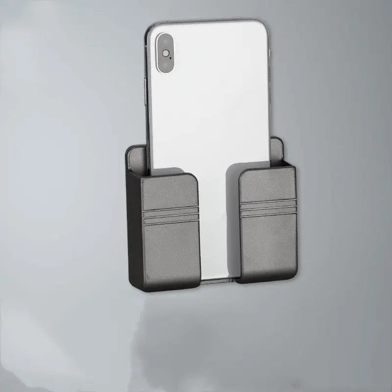 Wall-Mounted Mobile Phone Charging Shelf – Stick-On Bedroom Bedside Organizer Stand Charge Hub X