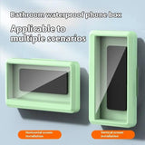 Wall-mounted Mobile Phone Bracket Kitchen Bathroom Waterproof Anti-fog Mobile Phone Box Charge Hub X