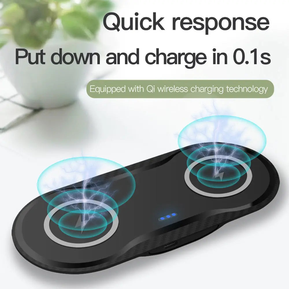 Wireless Charger Dual Mobile Phone Charger Charge Hub X
