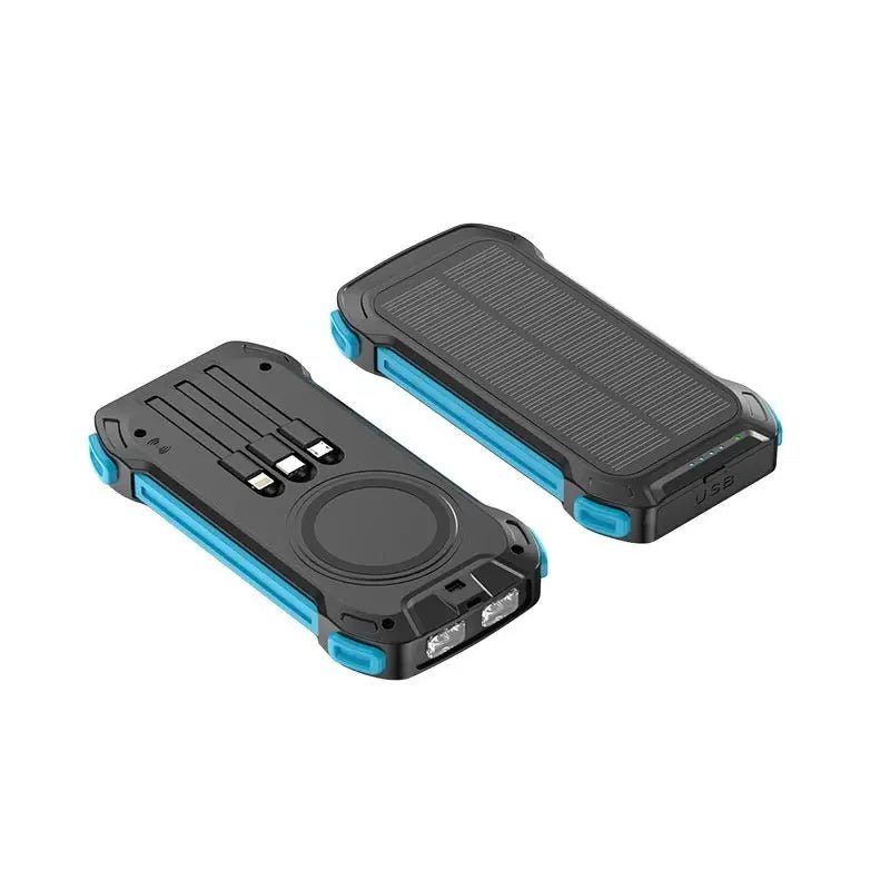 Wireless Charger Solar Portable Power Source - Charge Hub X