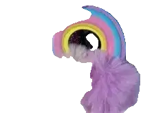 Woven Rainbow A Little Cloud Fur Ball Car Key Ring Charge Hub X