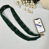 Woven Replacement Handbag Strap Widened Mobile Phone Crossbody Bag Strap Anti-lost Lanyard Charge Hub X