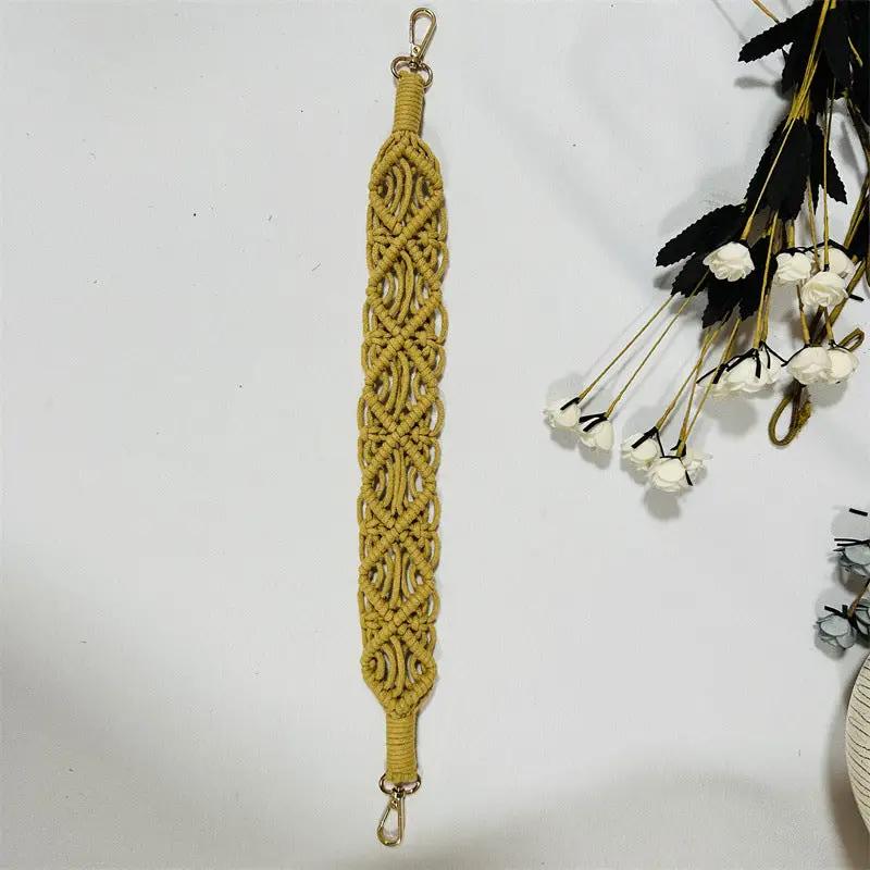 Woven Replacement Handbag Strap Widened Mobile Phone Crossbody Bag Strap Anti-lost Lanyard Charge Hub X