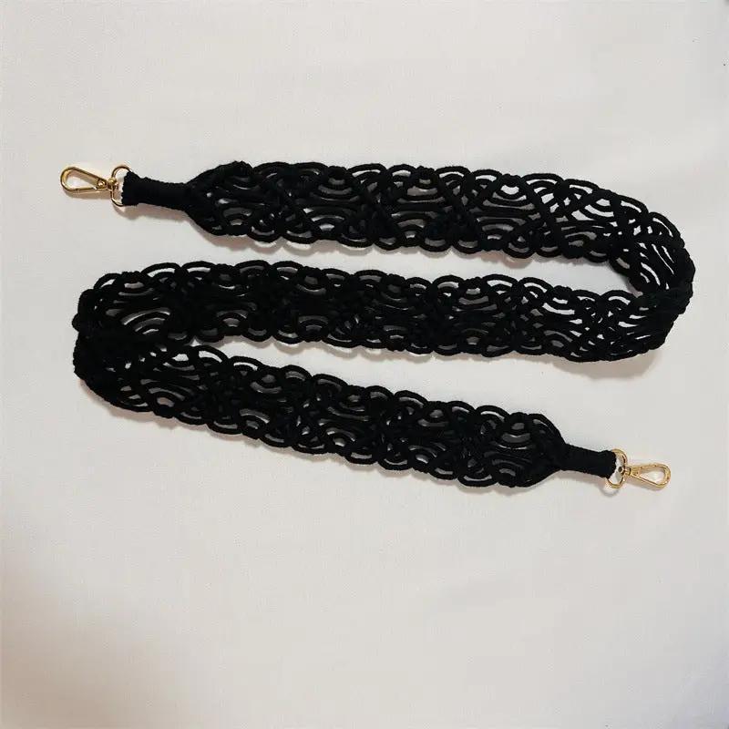 Woven Replacement Handbag Strap Widened Mobile Phone Crossbody Bag Strap Anti-lost Lanyard Charge Hub X