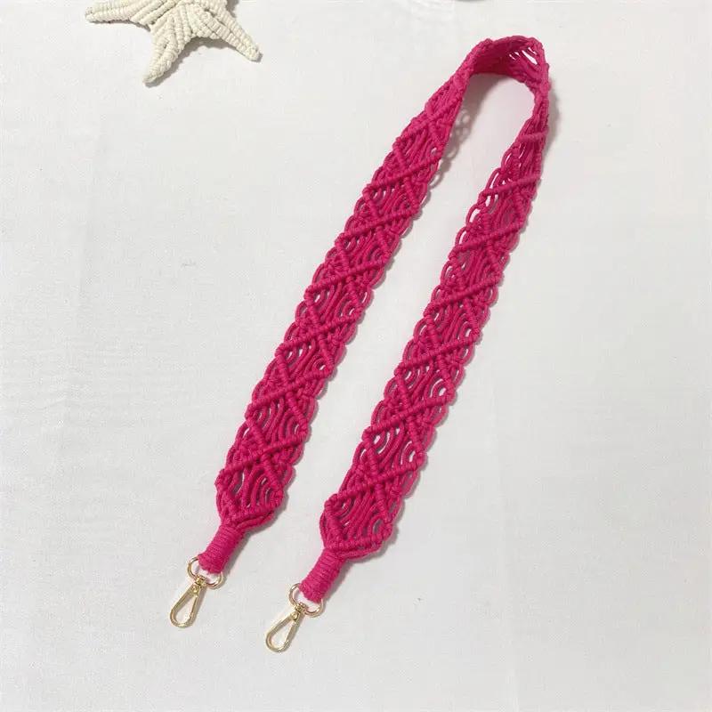 Woven Replacement Handbag Strap Widened Mobile Phone Crossbody Bag Strap Anti-lost Lanyard Charge Hub X