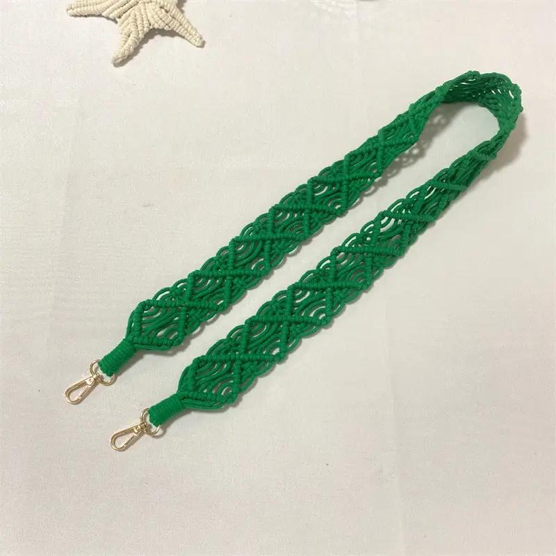 Woven Replacement Handbag Strap Widened Mobile Phone Crossbody Bag Strap Anti-lost Lanyard Charge Hub X
