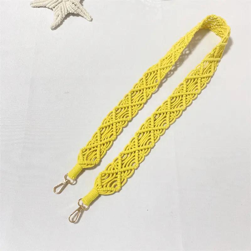 Woven Replacement Handbag Strap Widened Mobile Phone Crossbody Bag Strap Anti-lost Lanyard Charge Hub X