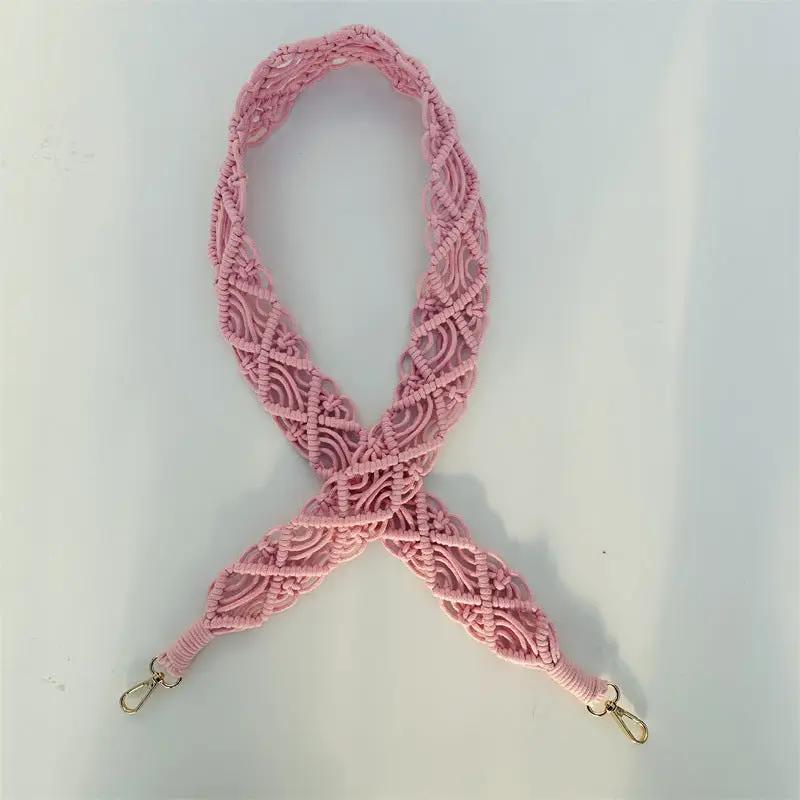 Woven Replacement Handbag Strap Widened Mobile Phone Crossbody Bag Strap Anti-lost Lanyard Charge Hub X