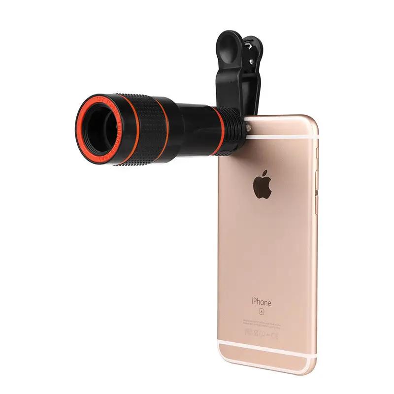 Zoom Mobile Phone Clip-On Retractable Telescope Camera Lens For  Galaxy S3 S4 S5 S6 S7 Edge Phone Charge Hub X