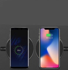 Fast Wireless Charger For I-Phone & Sam-sung High Speed Copper Coil Design 98x98x6.5mm USB Charging Cable Included 12 Months Warranty - Device Cellphone Smartphone
