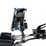 Motorcycle Mobile Phone Bracket Aluminum Alloy Universal Ball Head Quick Release Pipe Clamp Charge Hub X