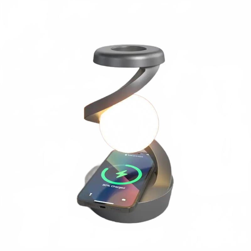 Rotating Moon Desk Lamp With Phone Wireless Charging-0