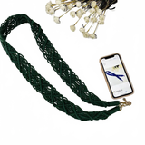 Woven Replacement Handbag Strap Widened Mobile Phone Crossbody Bag Strap Anti-lost Lanyard Charge Hub X