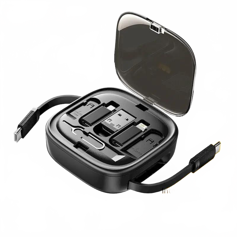 Data Cable Flexible Wire Storage 60W Fast Charging Multi-function Mobile Phone Charging Interface Box Charge Hub X