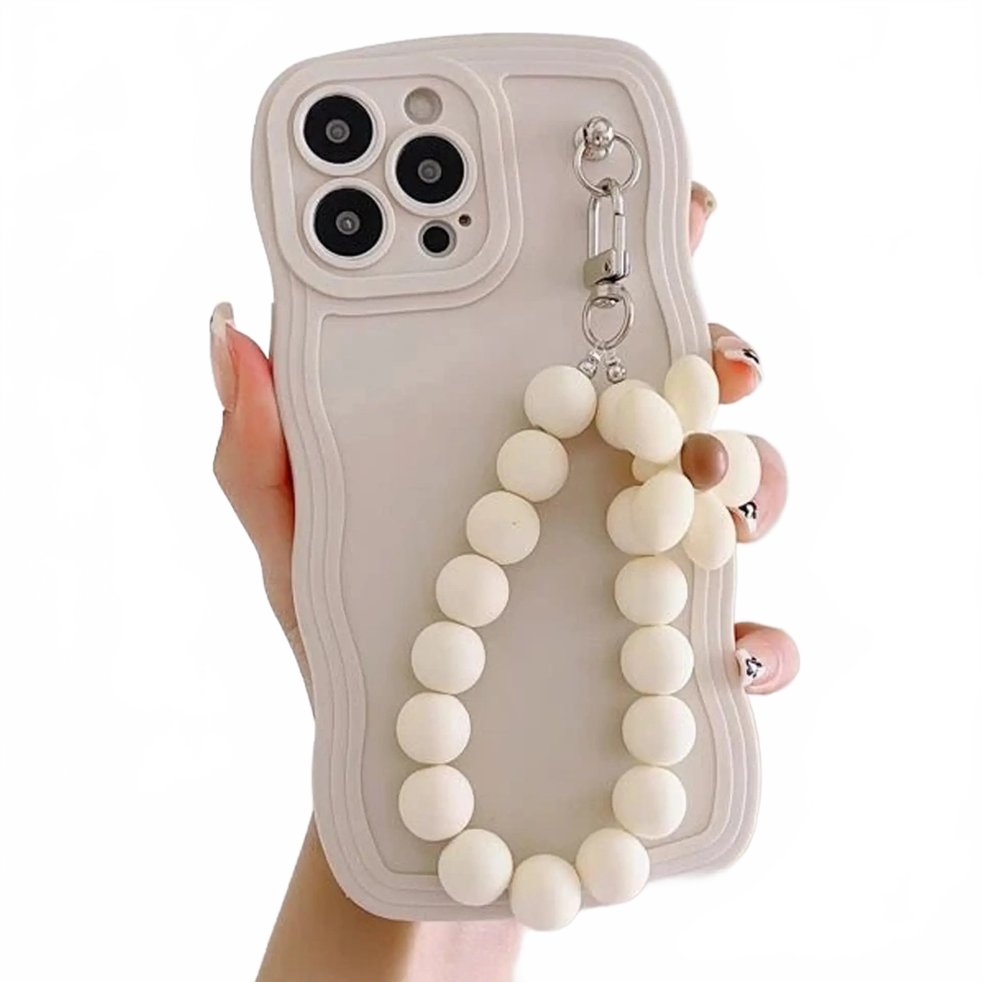 Little Flower Lanyard White Phone Case Charge Hub X