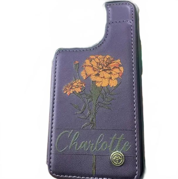 Leather Phone Case Charge Hub X