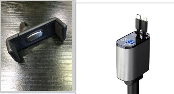 USB Car Charger 100W Super Fast Charging TYPE-C Adapter.