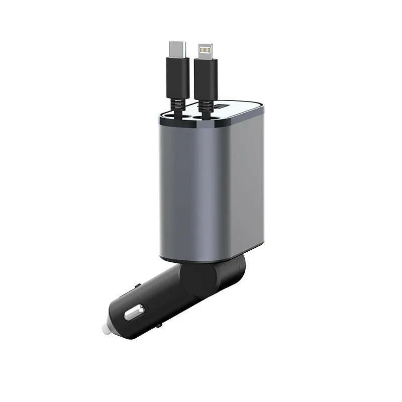 USB Car Charger 100W Super Fast Charging TYPE-C Adapter.