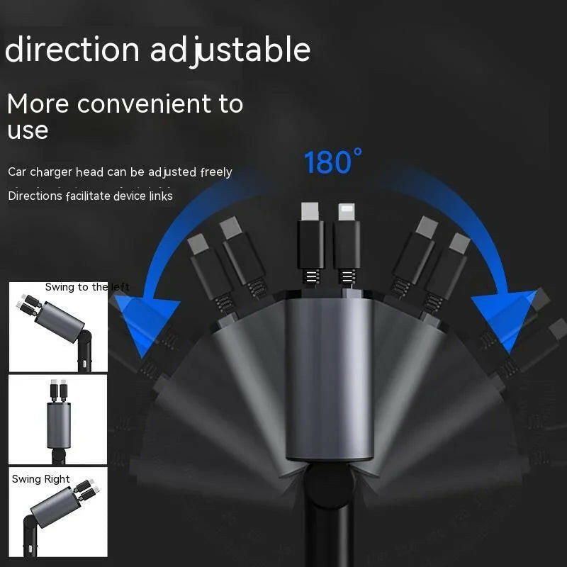 USB Car Charger 100W Super Fast Charging TYPE-C Adapter.
