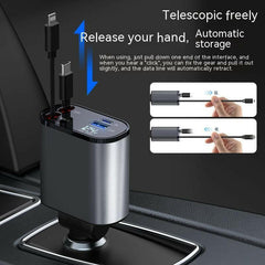 USB Car Charger 100W Super Fast Charging TYPE-C Adapter.