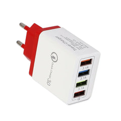 USB Charger Quick Charge 3.0 4 Phone Adapter For Tablet Portable Wall Mobile Charger Fast Charger - Charge Hub X